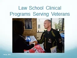Law School Clinical Programs Serving Veterans