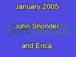 Super ESPC Best Practices January 2005 John Shonder and Erica Atkin 
.