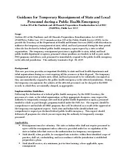 Section 201 of the Pandemic and All-Hazards Preparedness Reauthorizati
