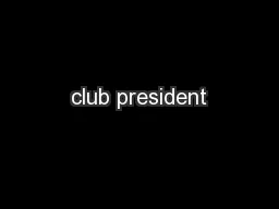 club president