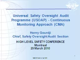 Universal Safety Oversight Audit Programme (USOAP) - Conti