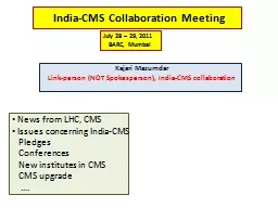 India-CMS Collaboration Meeting