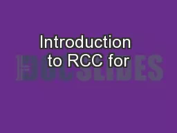 Introduction to RCC for