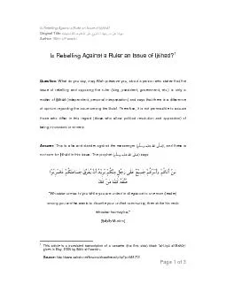 Ruler an Issue of Ijtih