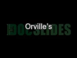 Orville’s