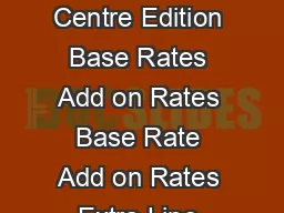 Classifieds Display Run on Line Base  add on rates for  Lines Publication Centre Edition