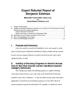Expert Rebuttal Report of  Benjamin Edelman  Multnomah County Public L