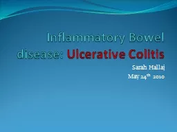 Inflammatory Bowel disease: