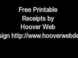 Free Printable Receipts by Hoover Web Design http://www.hooverwebdesig