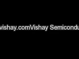 www.vishay.comVishay Semiconductors