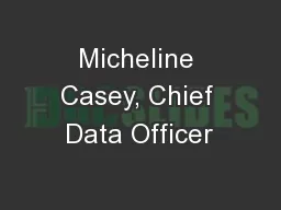 Micheline Casey, Chief Data Officer
