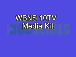 WBNS 10TV  Media Kit