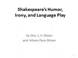 Shakespeare’s Humor,