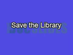 Save the Library