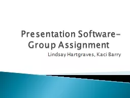 Presentation Software-Group Assignment