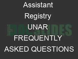 Utah Nursing Assistant Registry UNAR FREQUENTLY ASKED QUESTIONS