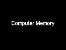 Computer Memory