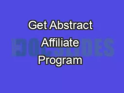 Get Abstract Affiliate Program 