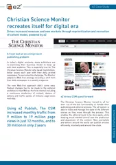 Christian Science Monitor recreates itself for digital eraDrives incre