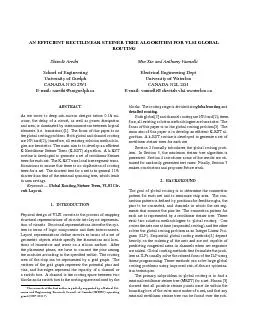 ANEFFICIENTRECTILINEARSTEINERTREEALGORITHMFORVLSIGLOBALROUTINGShawkiAr