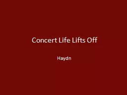 Concert Life Lifts Off