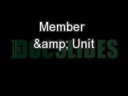 Member & Unit