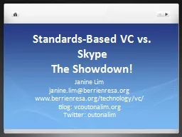 Standards-Based VC vs.