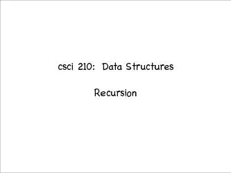 recursion leads to compact simple easy to understand ea
