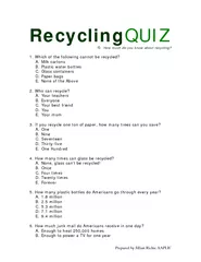 RecyclingQUIZ