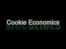 Cookie Economics