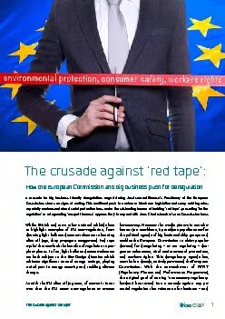 The crusade against ‘red tape’ 1