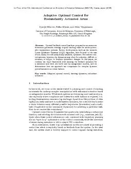 AdaptiveOptimalControlforRedundantlyActuatedArms3kinematicallysimple,t