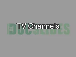 TV Channels