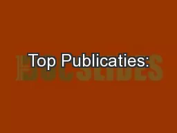 Top Publicaties: