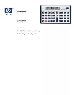 hp calculators HP 12C Platinum Refinancing a loan