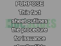 FACT SHEET Collectible Vehicle PURPOSE This fact sheet outlines the procedure for issuance of collectible vehicle registration plates