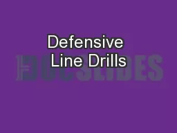 Defensive Line Drills