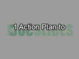 1 Action Plan to