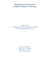Planning and Management of Refits of Indian Naval Ships Report of the