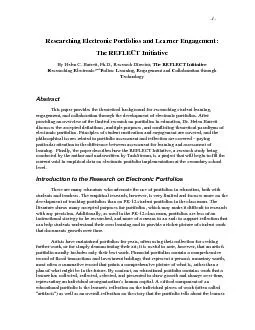 -1-   Researching Electronic Portfolios and Learner Engagement:  The R