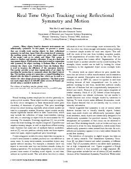 RealTimeObjectTrackingusingRe”ectionalSymmetryandMotionWaiHoLiand