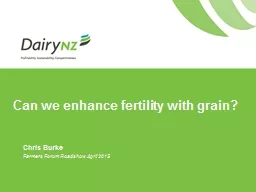Can we enhance fertility with grain?