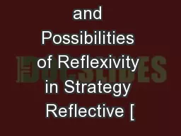 The Problems and Possibilities of Reflexivity in Strategy Reflective [