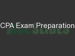 CPA Exam Preparation
