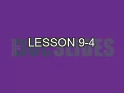 LESSON 9-4