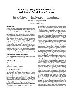 ExploitingQueryReformulationsforWebSearchResultDiversicationRodrygoL.