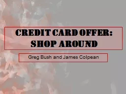 Credit Card Offer