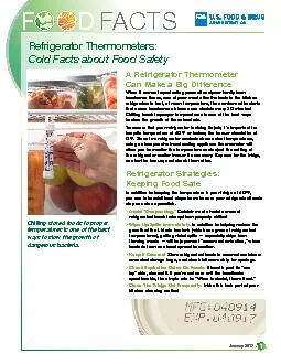Refrigerator Thermometers:Cold Facts about Food Safety
