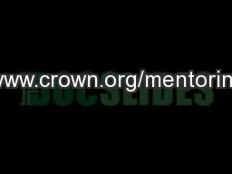 www.crown.org/mentoring