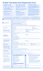 New York State Voter Registration FormRegister to vote
